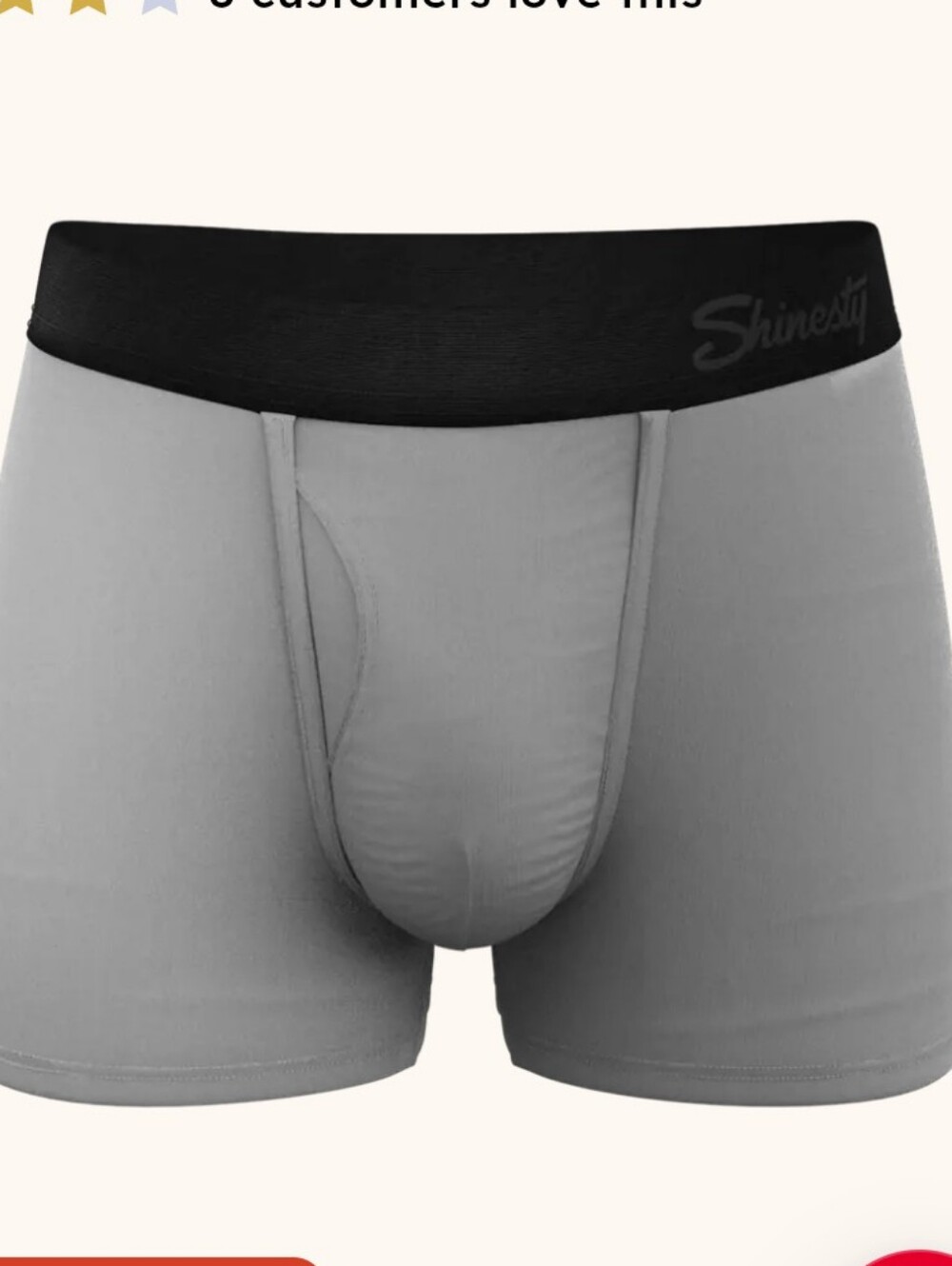 Shinesty The 50 Shades - Grey Ball Hammock® Pouch Trunks Underwear - L